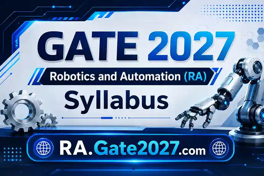 GATE Robotics and Automation (RA) Syllabus 2027 PDF Download
